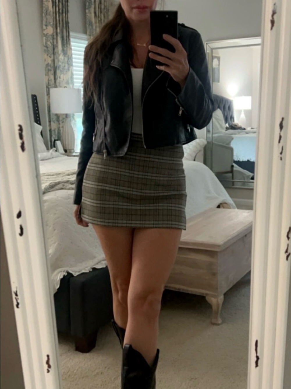 Missguided moto cropped coat